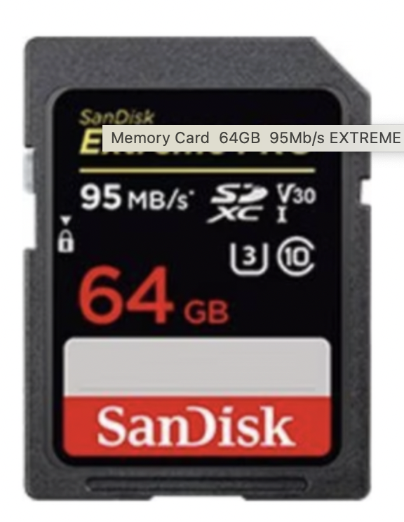 Memory Card 64GB 95Mb/s EXTREME PRO