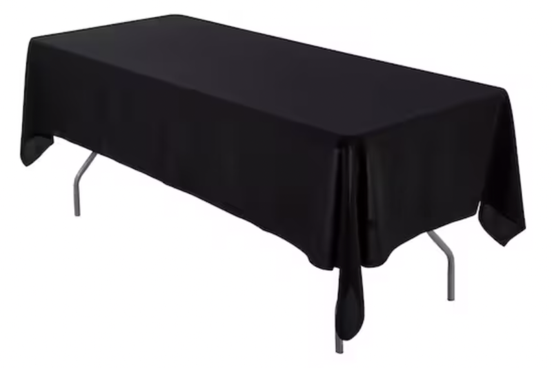 Black Table Cloth