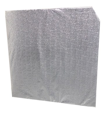 Polyboard 1 x 1 m Silver White
