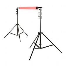 Light Goal Post Rig: 2 x C-Stand, 1 x Telescopic Bar, 4 x Sandbags, 2 x A-Clamps